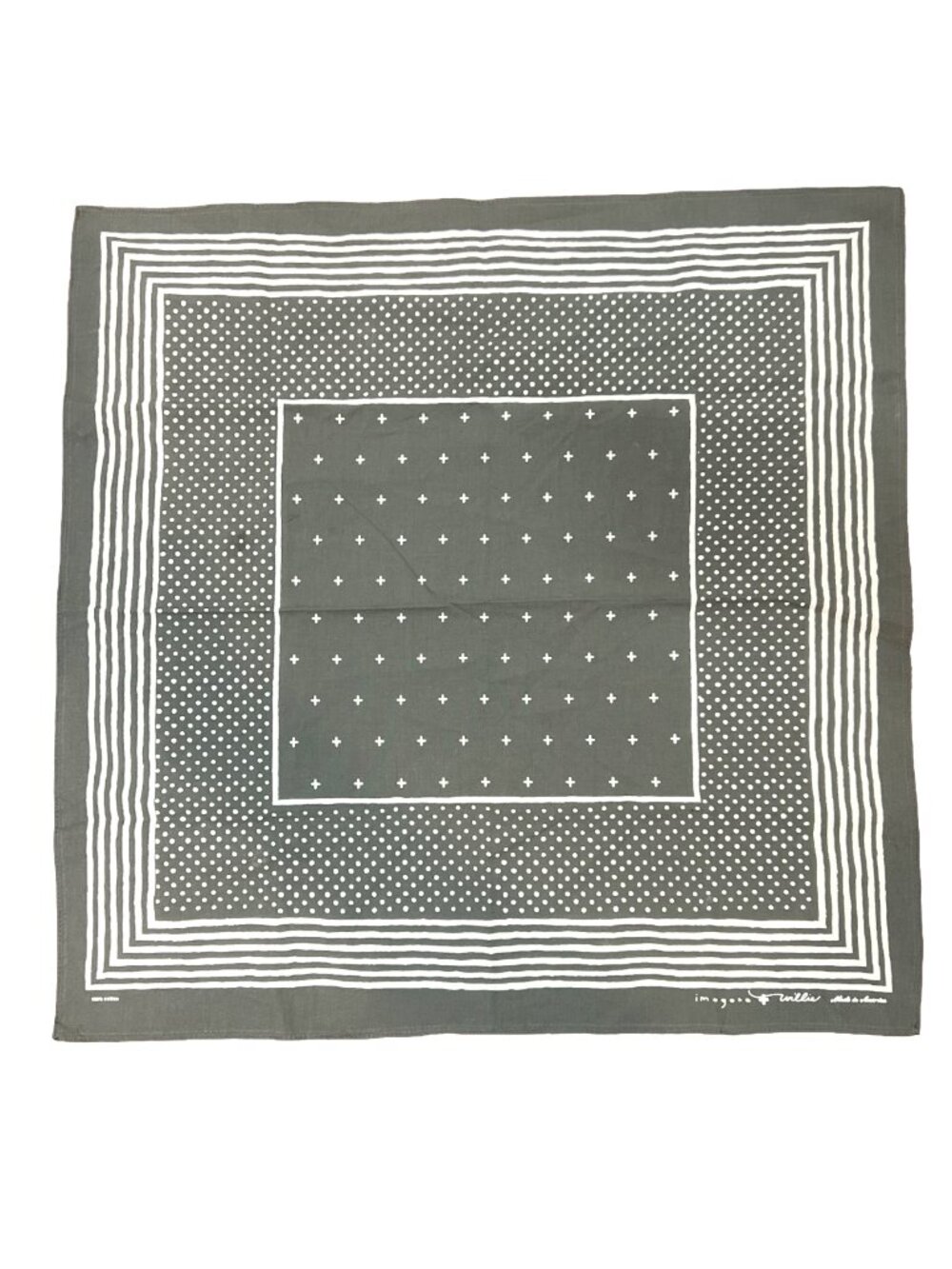 Imogene + Willie Bandana Green NWOT 22"x22"